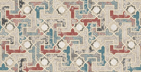 Obraz premium Multicolor Digital Ceramic Wall Tile Design for Interior Home Decoration Decorative Wall Tiles for Modern Interiors