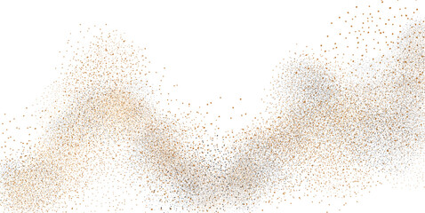 Scattered brown and black dots on white background abstract pattern vector