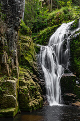 Sudetes, Giant Mountains, Śnieżne Kotły, Schneegruben, Szklarka, Kamienczyk, wodospad, Karkonosze, Sudety
