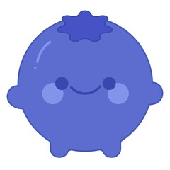 Cute Fruit Blueberry Vector Design Illustration