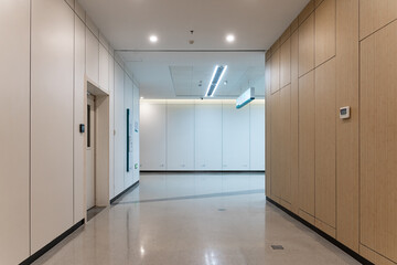 emtpy corridor in modern hospital
