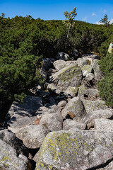 Sudetes, Giant Mountains, Śnieżne Kotły, Schneegruben, Szklarka, Kamienczyk, wodospad, Karkonosze, Sudety