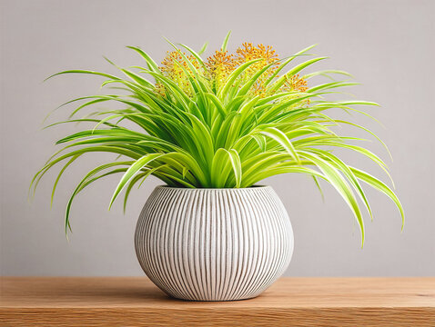 a yukka plant in a pot