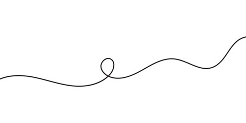 Obraz premium Swoosh, swash underline stroke set. Abstract wavy thin line. Squiggle elements. Vector illustration. EPS 10. isolated on the white background.