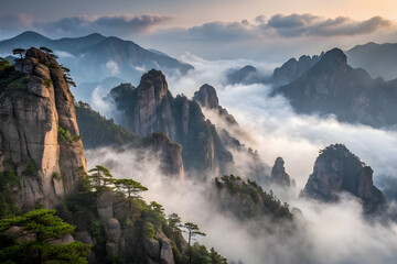 sunrise in the mountains