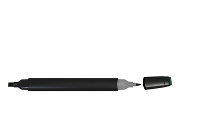 Black Marker with Cap Removed