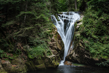 Sudetes, Giant Mountains, Śnieżne Kotły, Schneegruben, Szklarka, Kamienczyk, wodospad, Karkonosze, Sudety