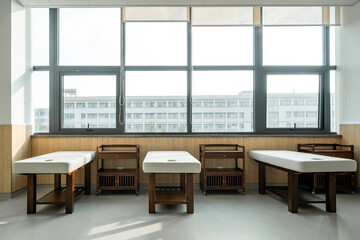 massage bed in a TCM clinic