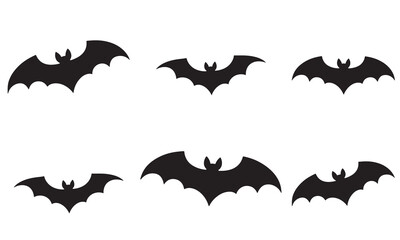 Halloween bat silhouettes for spooky decorations silhouette