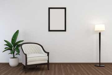 interior design scene with chair