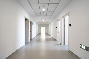 emtpy corridor in modern hospital