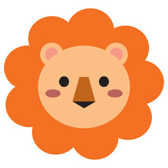 cute lion vector