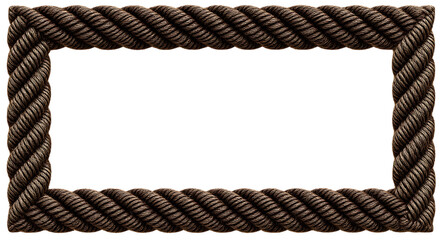 Rustic rope frame with nautical charm adds rugged elegance to your designs, perfect for coastal themes