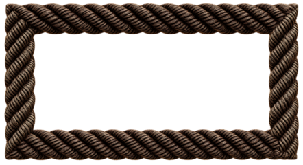 Rustic rope frame with nautical charm adds rugged elegance to your designs, perfect for coastal themes