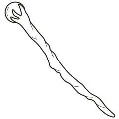 Hand draw line art magic elements, ideal for scrapbooking, coloring, stationery, planners