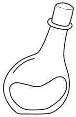 Hand draw line art magic elements, ideal for scrapbooking, coloring, stationery, planners