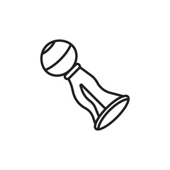 Isolated breast pump symbol icon,illustration template design