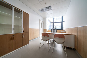 interior of office for doctor in hospital