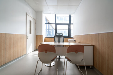interior of office for doctor in hospital
