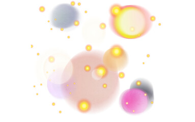 Glittering gold bokeh overlay effect PNG christmas background, Abstract blurred glowing bokeh dust seamless effect transparent background 