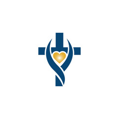Religious Love and Care Symbol Vector