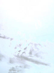 White clouds on transparent background