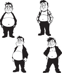 A cartoon of a man with his mouth open and a cartoon image of a man with 