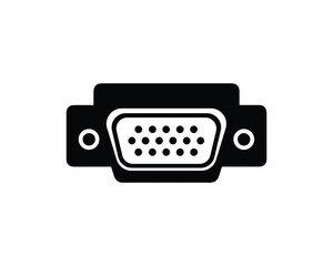 Fototapeta premium VGA port icon. Graphics card interface type