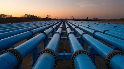 Naklejka premium rows of chairs at sunset
