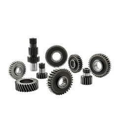 Precision gears gleaming for engineering excellence