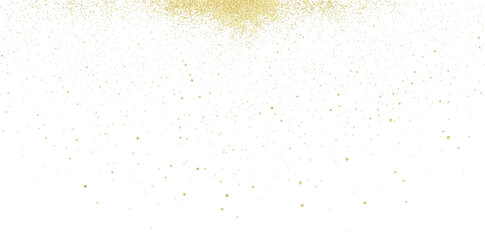 Golden glitter explosion on white background abstract gold dust particles perfect for festive designs and luxury themed projects