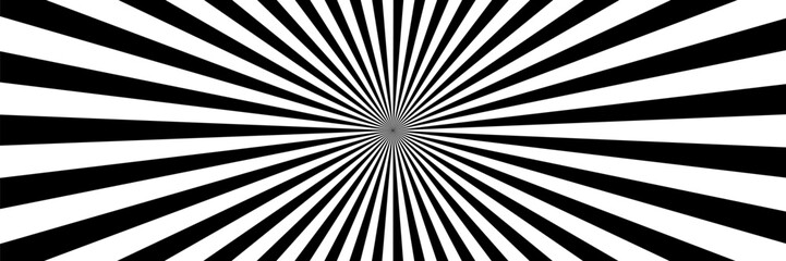 Obraz premium Retro vintage grunge black and white radial burst sunburst ray pattern vector illustration