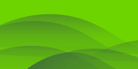 green wave background. Fluid shapes composition vector design