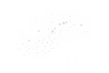 Glowing light particles overlay effect on transparent background, adding sparkle and magical dust to designs