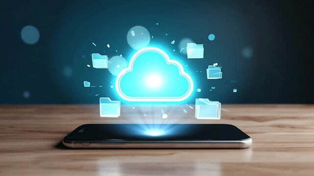 Futuristic Cloud Computing and Data Synchronization Concept