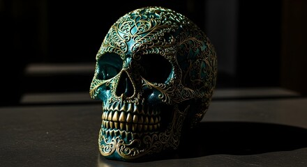 Abstract Digital Art, High Technology Concept, Dramatic Illumination, Transparent

3D Render Image, Geometric Design, Modern Artistic Display, High Contrast

Skull and Crossbones, Spooky Halloween and