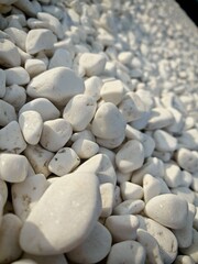 Photo of beautiful white stones