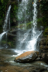 Beautiful waterfall in Ob Khan National park in the jungle, Chiang Rai, North Thailand