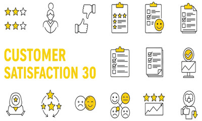 Customer Feedback Icons Satisfaction Surveys, Reviews, and Ratings
