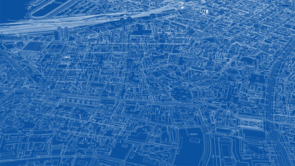 Intricate Urban Blueprint