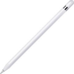White Digital Stylus Pen Isolated on White Background
