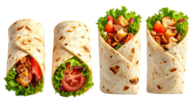 Appetizing burrito assortment flavorful food display discover flavorful burritos offering variety of tastes and ingredients for satisfying dining