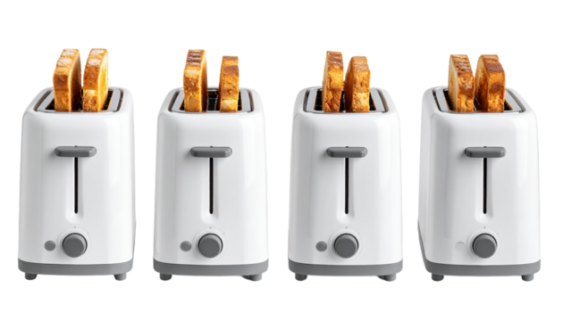 Nested toaster arrangement visual appliance display intricate visual of multiple toasters containing smaller toasters exploring unique design