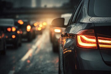 Road Traffic Scene in Motion