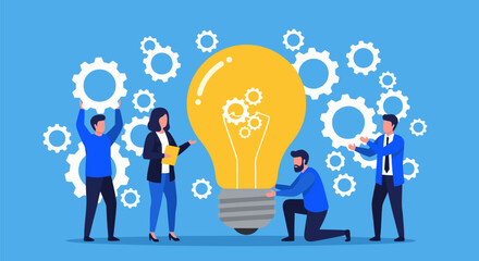 Innovative Business Solutions Teamwork and Idea Generation with Gear Integration