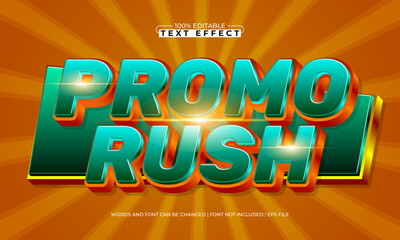 promo rush editable special offer text effect for shopping promotion