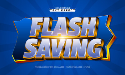 flash saving editable special offer text effect for shopping promotion