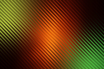 Abstract background with diagonal lines in shades of green, orange and brown
