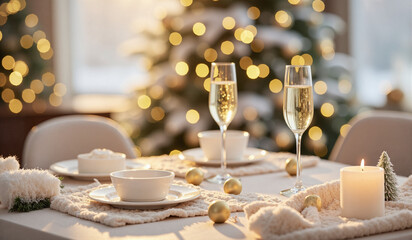 christmas table setting