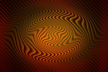 Abstract background with wavy lines in shades of red and orange colors